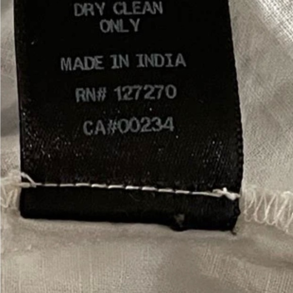 Suno White Embroidered Tunic Dress Boho Cottagecore Floral Appliqué Size 6 - Picture 9 of 14